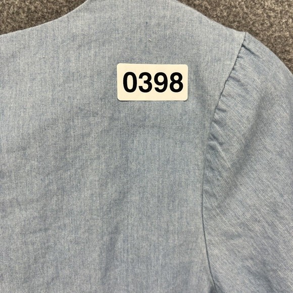 Hayden LA Denim Tunic Top Dress Size S Blue Boho Festival Tapestry Tassel fringe - Picture 11 of 11